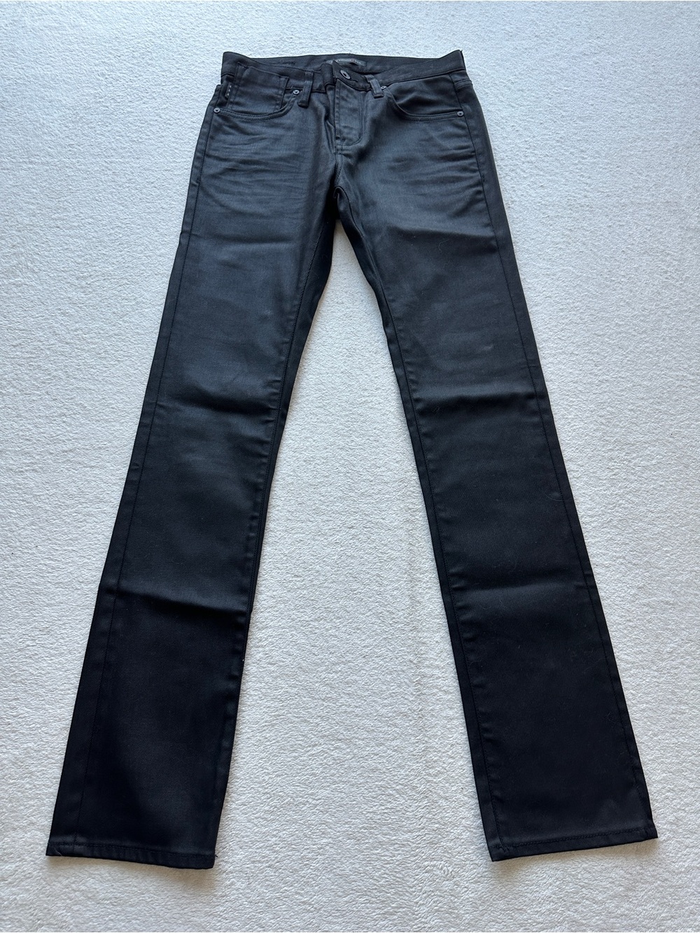 John Varvatos Bowery Slim Straight Jeans 28x32 Black NWOT - Picture 4 of 13